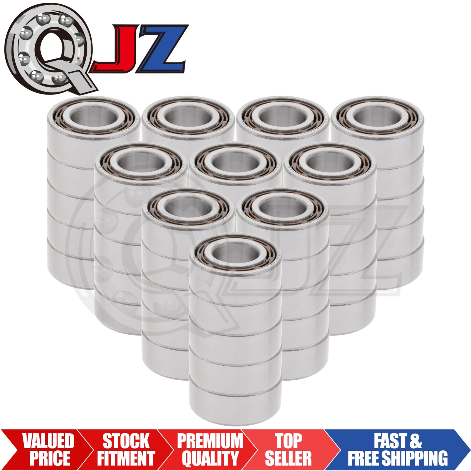 [Qty.50] 3206-OPEN C3 Angular Contact Ball Bearing [30mm Bore x 62mm x 23.8mm]