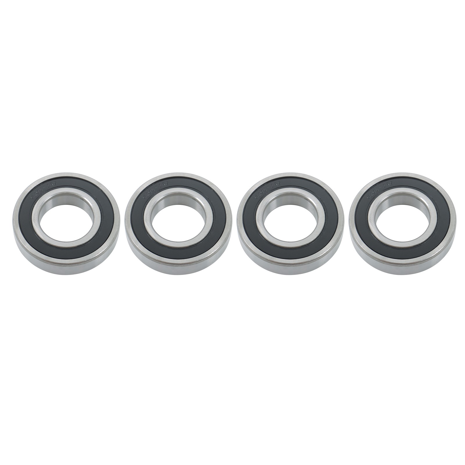 4Pcs 6208-2RS Deep Groove Ball Bearings 40mm Inner Dia 80mm OD 18mm Bore Sealed