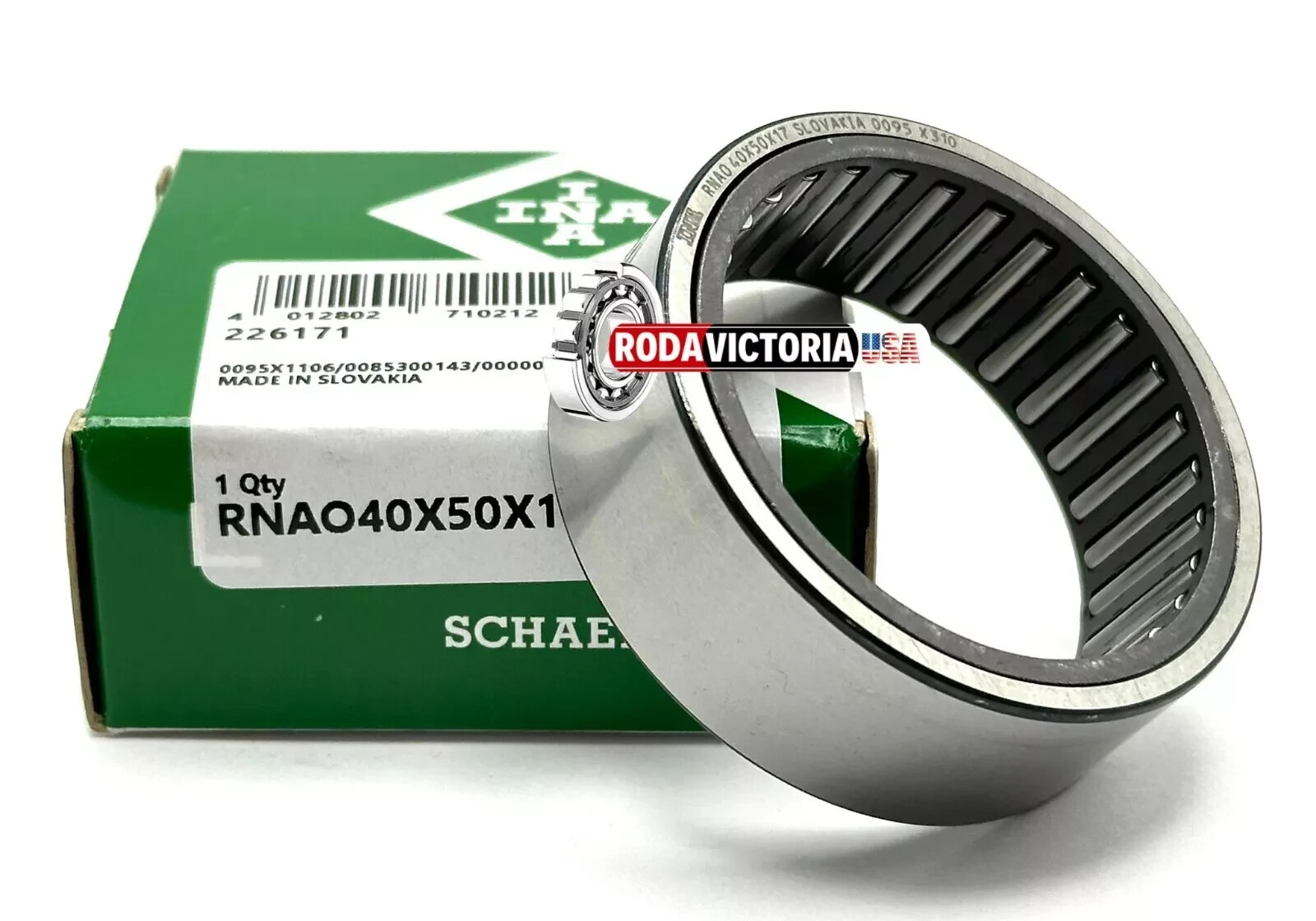 INA RNAO40X50X17 NEEDLE ROLLER BEARING AND CAGE ASSEMBLY 40x50x17 mm
