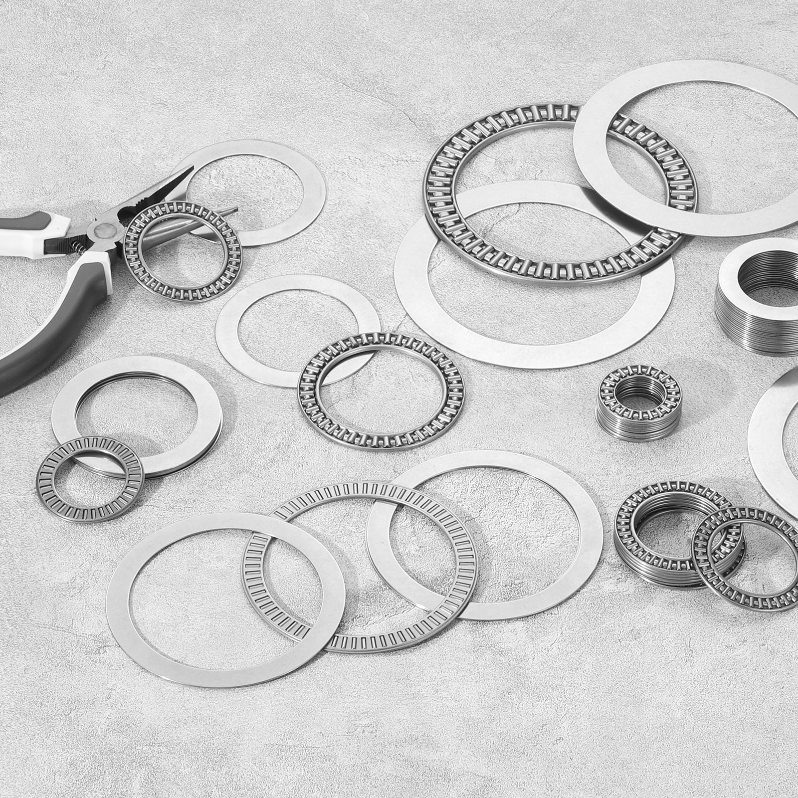 10pcs NTA916 Needle Roller Thrust Bearings with Washers 9/16″x1″x1/8″