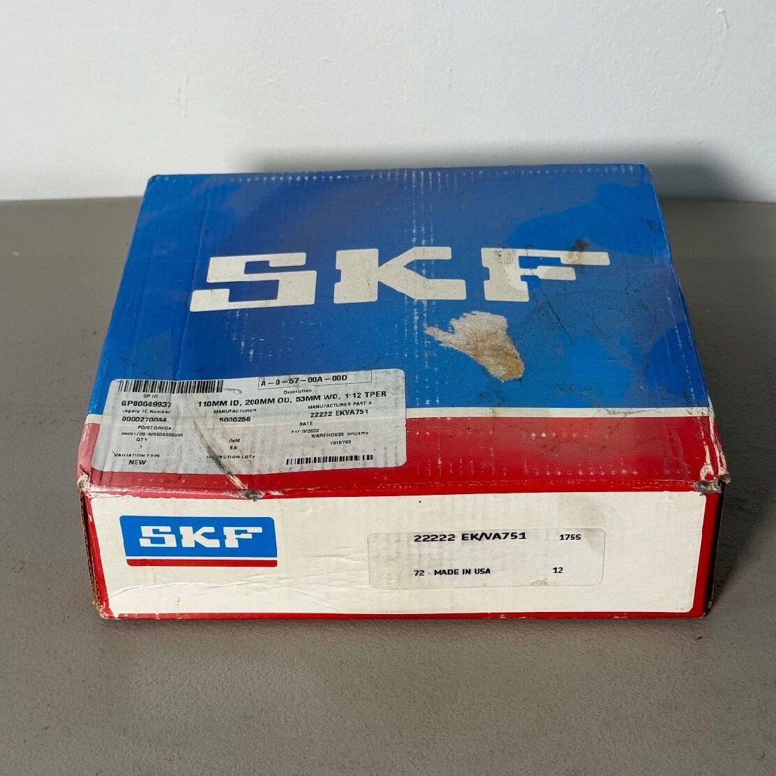 SKF 22222 EK/VA751 Spherical Roller Bearing
