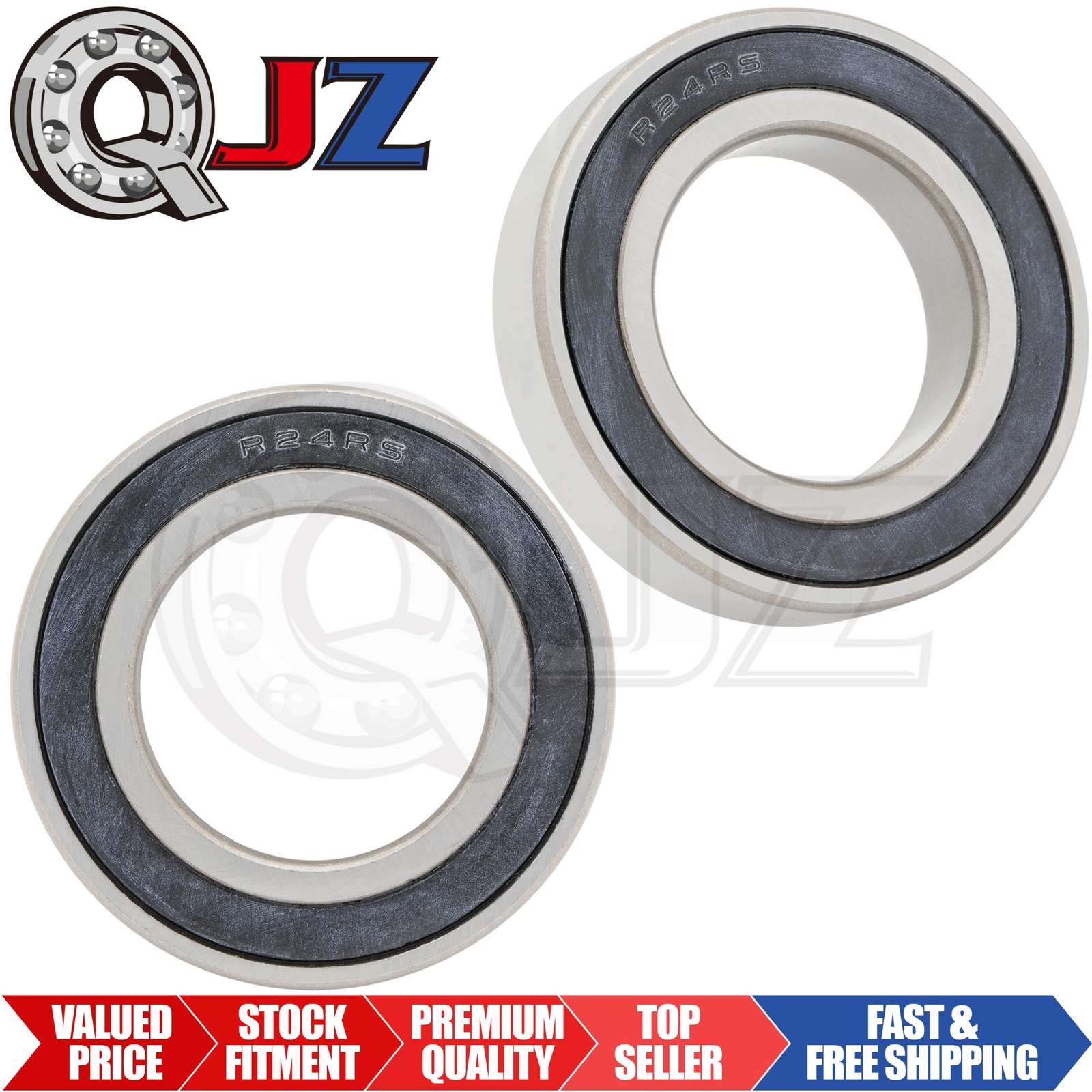 [Qty.2] New SR24-2RS Stainless Ball Bearing [1.5″ Bore x 2.625″ OD x 0.563″ W]