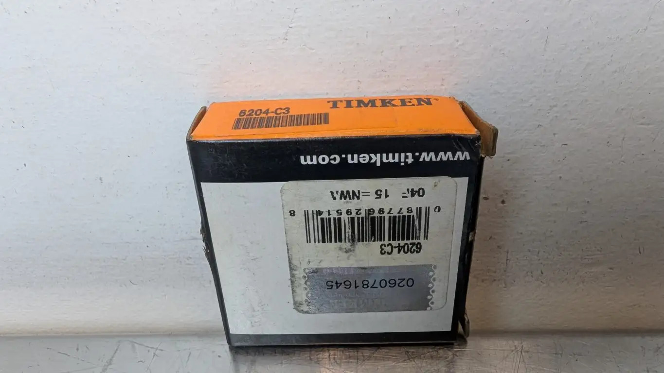 Timken 6204-C3 Deep Groove Ball Bearing 20mm ID 47mm OD 14mm Wide Open No Seals