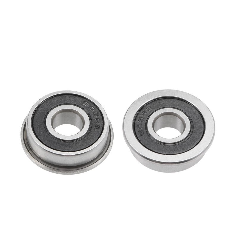 F608-2RS Flanged Ball Bearing 8x22x7mm Sealed Chrome Steel Flange Bearings 20Pcs