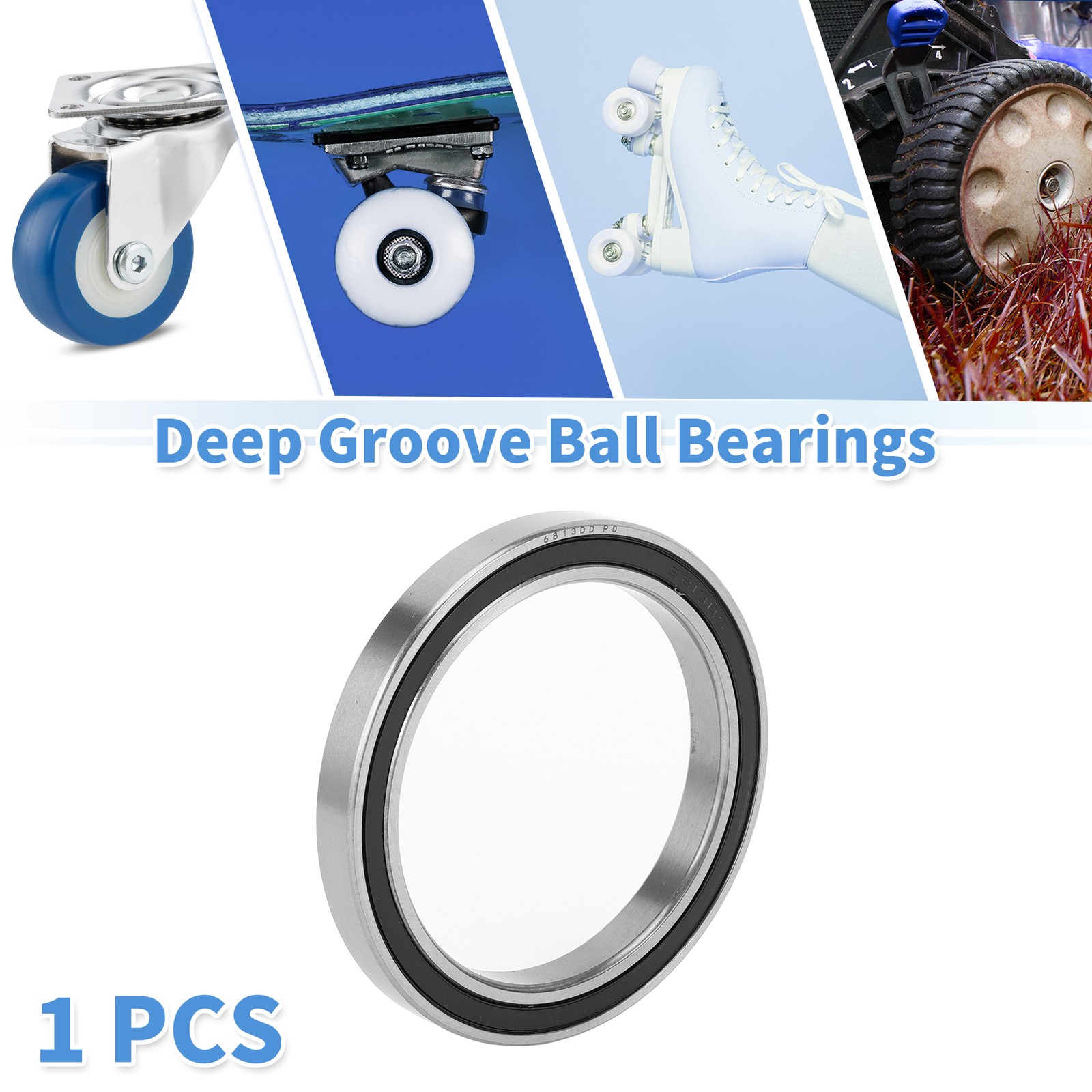 6813DD Deep Groove Ball Bearings P0 65x85x10mm 1 Pc Scooter Skateboard Wheel