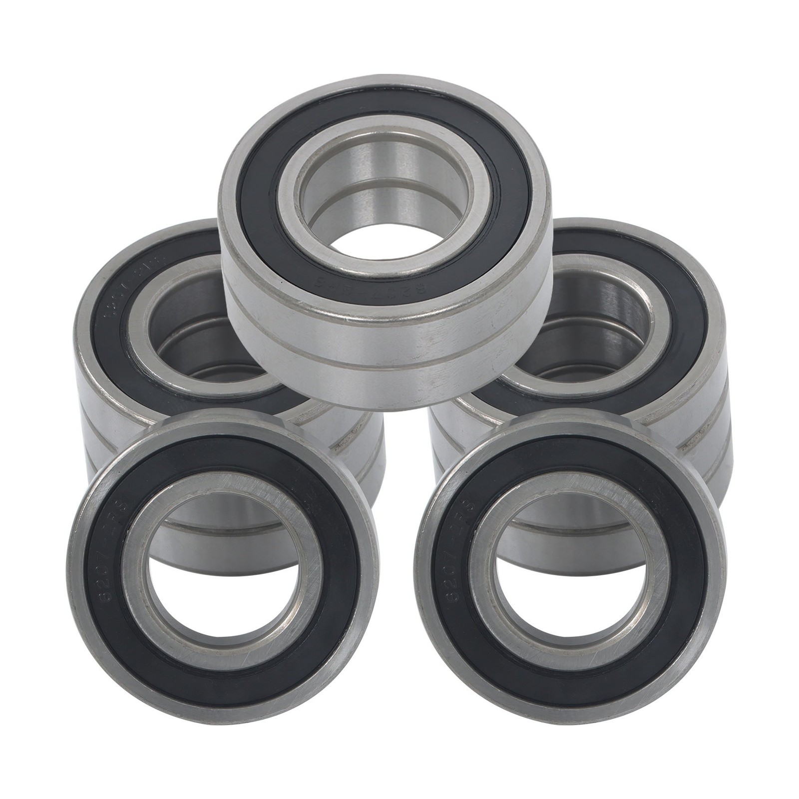6207-2RS Deep Groove Ball Bearings 10pcs 35x72x17mm Set