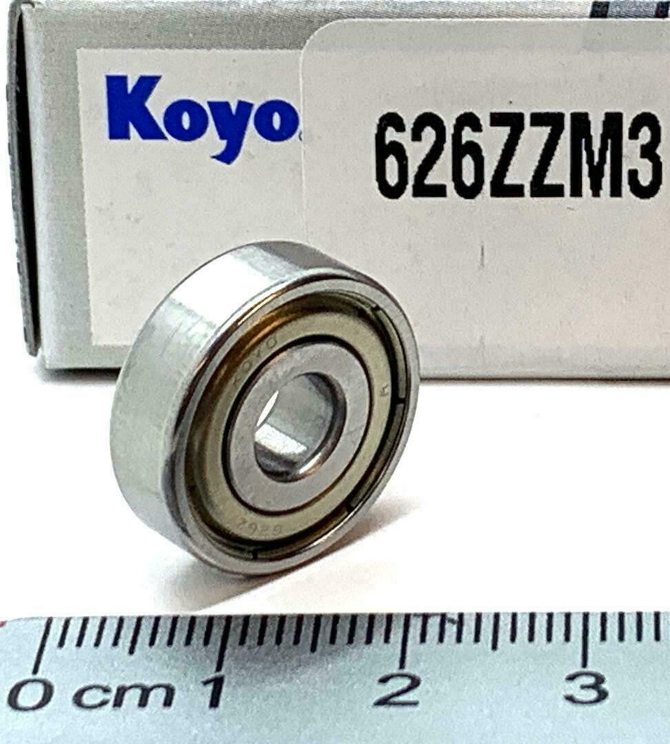 KOYO 626-ZZ Mini Deep Groove Ball Bearings 6x19x6mm 626ZZ SAME DAY SHIPPING !!!