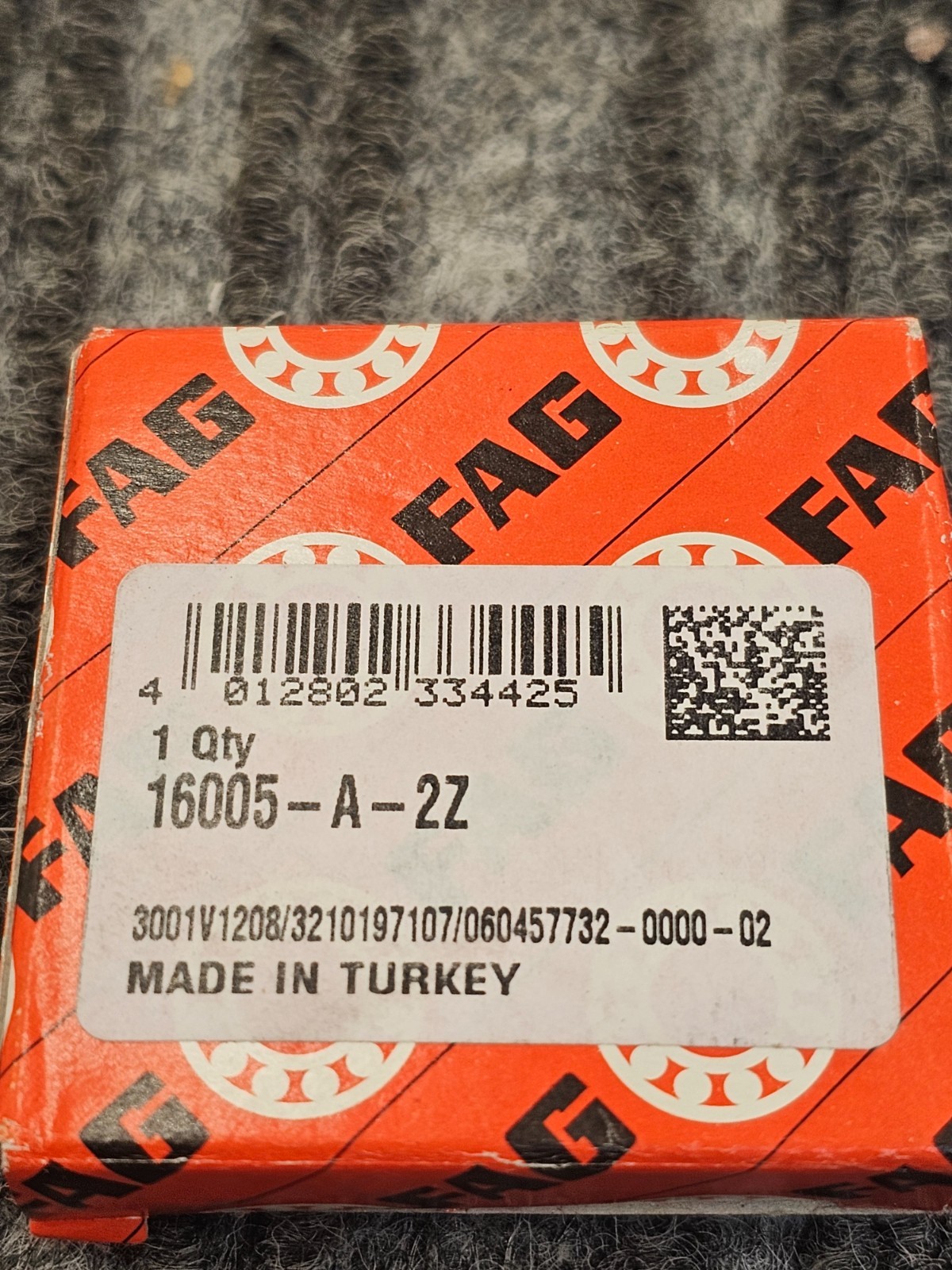 FAG (Schaeffler) 16005-A-2Z Deep Groove Ball Bearing