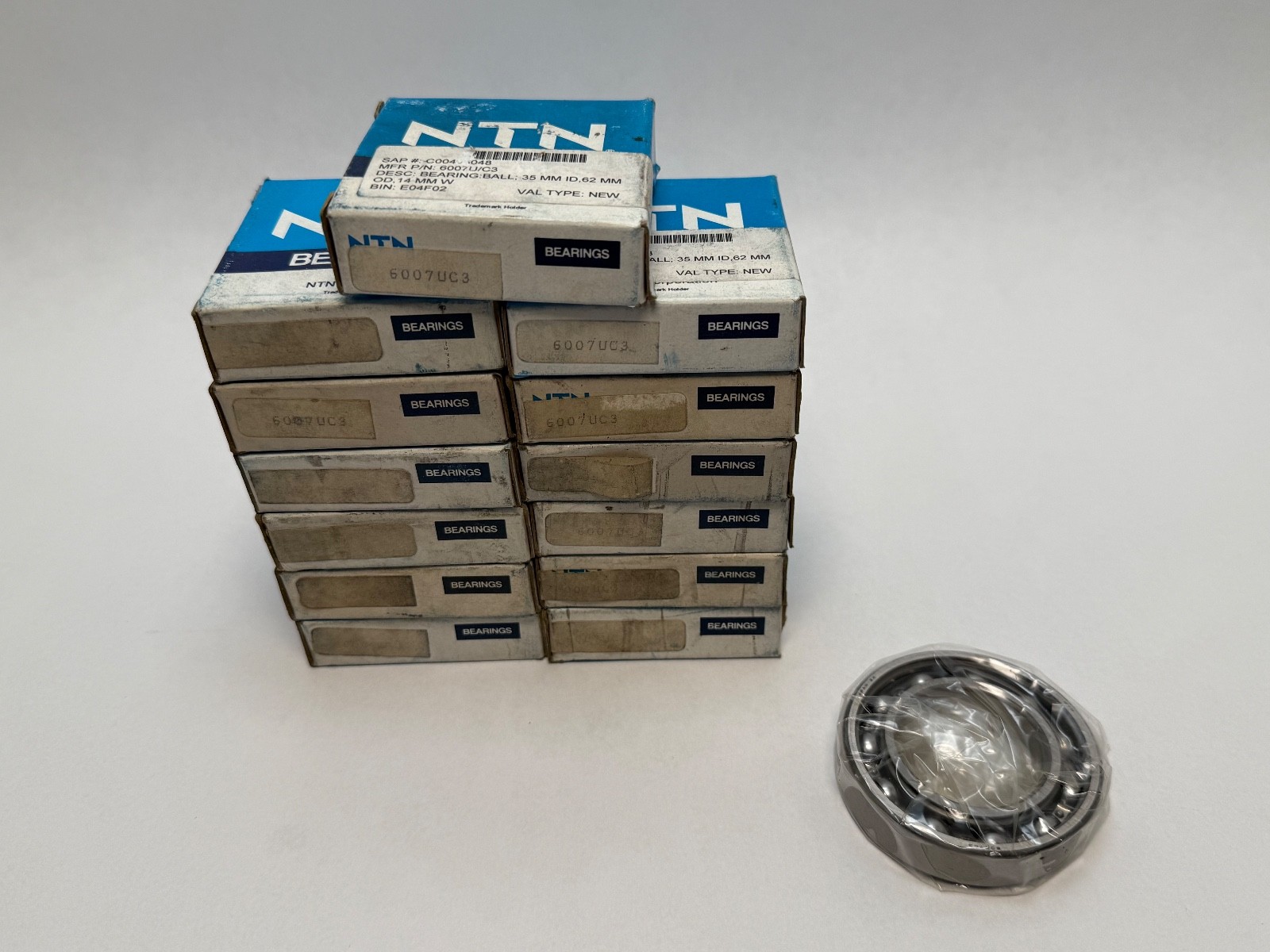 NTN 6007UC3 Bearing Open 6007-U-C3 35x62x14 mm 13 pcs
