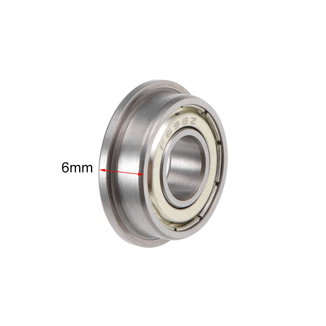 F698ZZ Flanged Ball Bearing Double Shielded Chrome Bearings 10pcs