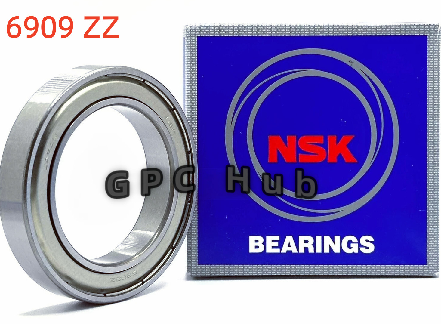 1PCS Brand New NSK 6909 ZZ Deep Groove Radial Ball Bearing 45x68x12mm Fast ship