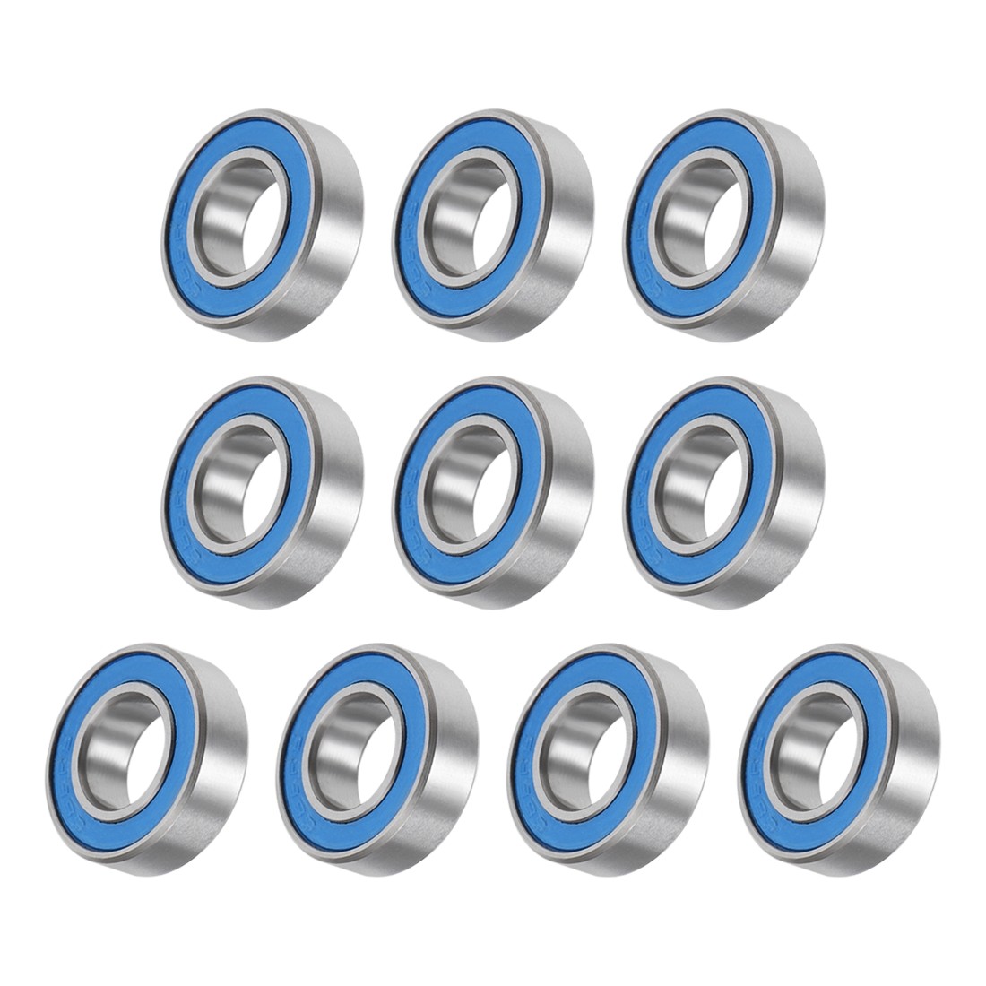 Deep Groove Ball Bearings (688-2RS, 8mmx16mmx5mm) 10Pcs, Chromium Steel