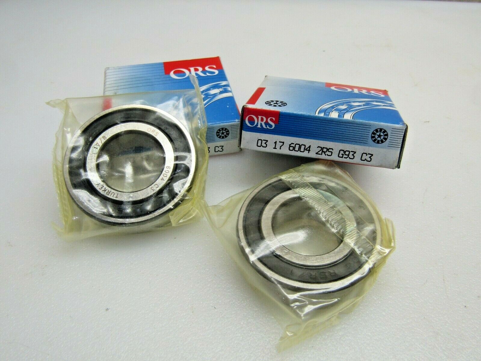 (Lot of 2) ORS 6004-2RS C3 20 mm X 42 mm X 12 mm Sealed Bearing