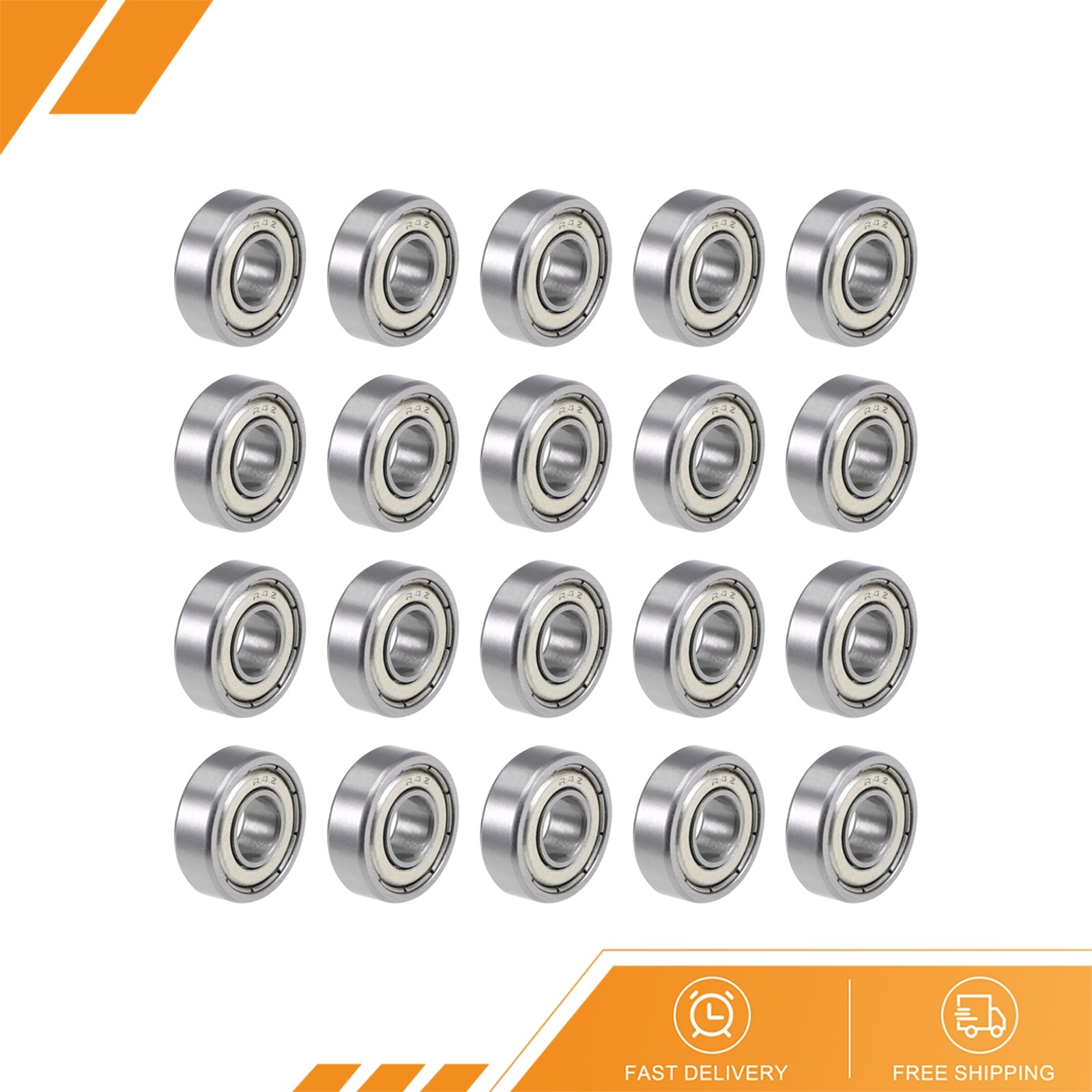 20pcs – R4ZZ Deep Groove Ball Bearing 1/4″x5/8″x0.196″ Shielded Z2 Lever Bearing