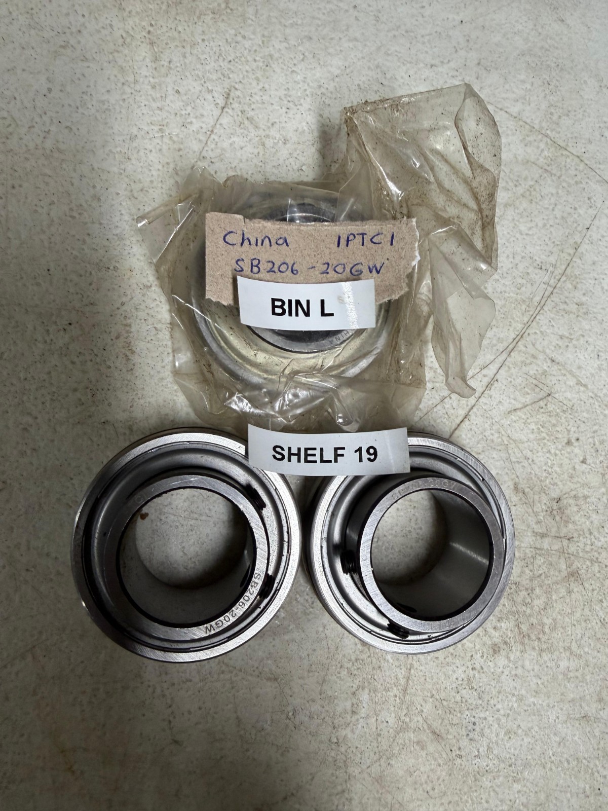 3 PCS China IPTC1 SB206-20GW Insert Bearing
