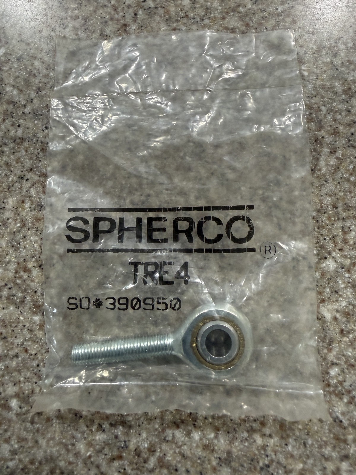 Spherco TRE4 Spherical Rod End Bearing, 1/4″ID; RH 1/4-28 Male Threads NOS