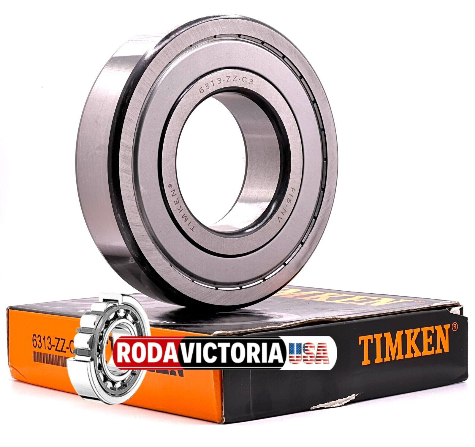 TIMKEN 6313 ZZC3 DEEP GROOVE BALL BEARING, METAL SHIELDED 65x140x33mm