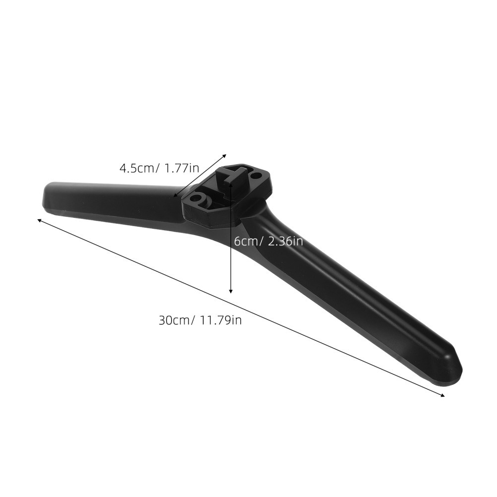 1Pair TV Mount Stand Base Black Ergonomic Height for Flat Screen Tvs Living Room