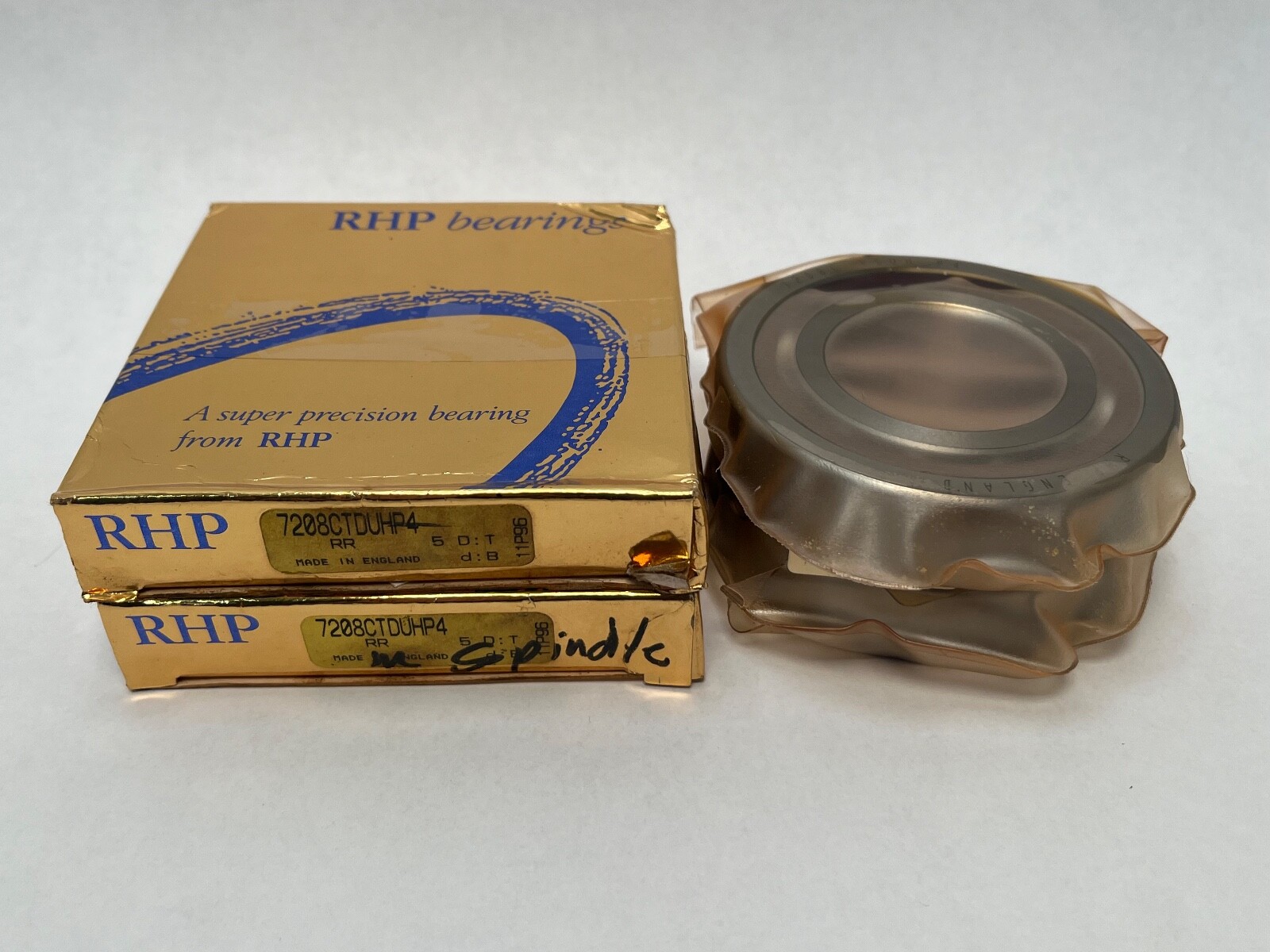 RHP 7208CTDUHP4 Bearing 40x80x18 mm 7208C 7208-C-T-DUH-P4 England 2 Pcs