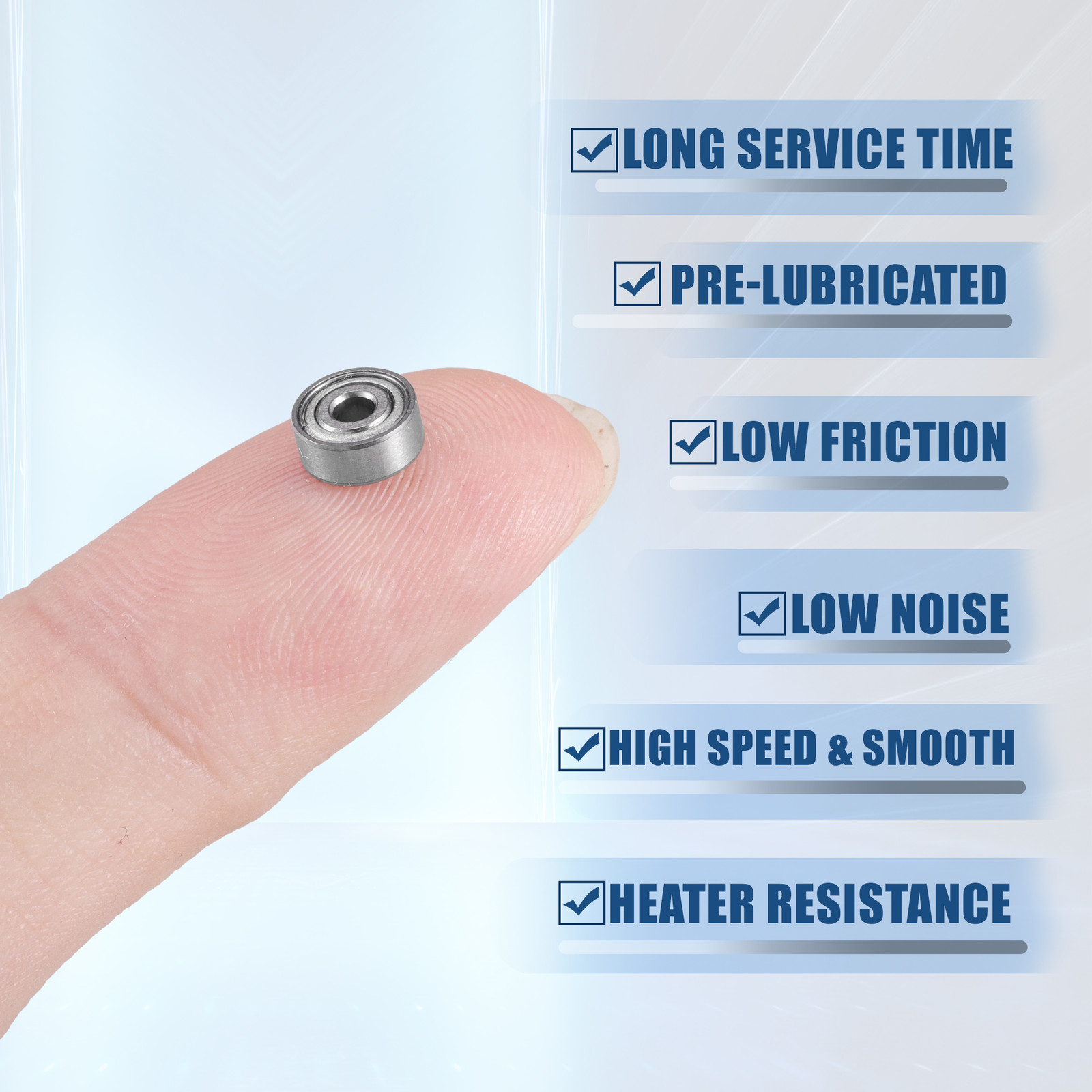 10 Pcs 2x6x2.5mm Double Metal Shield MR62ZZ Car Deep Groove Ball Bearings
