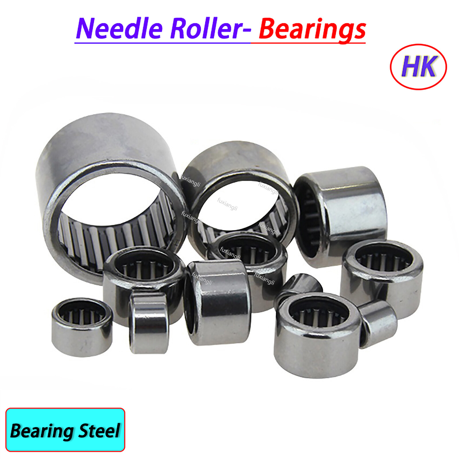 HK0408 to HK6032 Drawn Cup Needle Roller Bearings，Bearing Steel- Choose Size