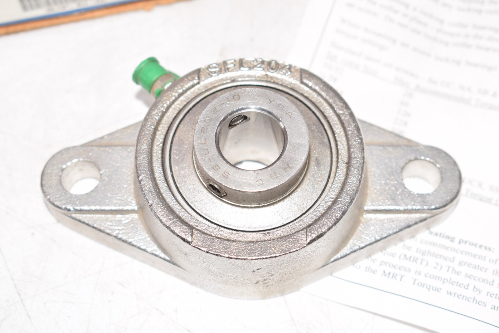 NEW IPTCI 2 Bolt Flange Stainless Steel Bearing 3/4” SUCSFL 204 12