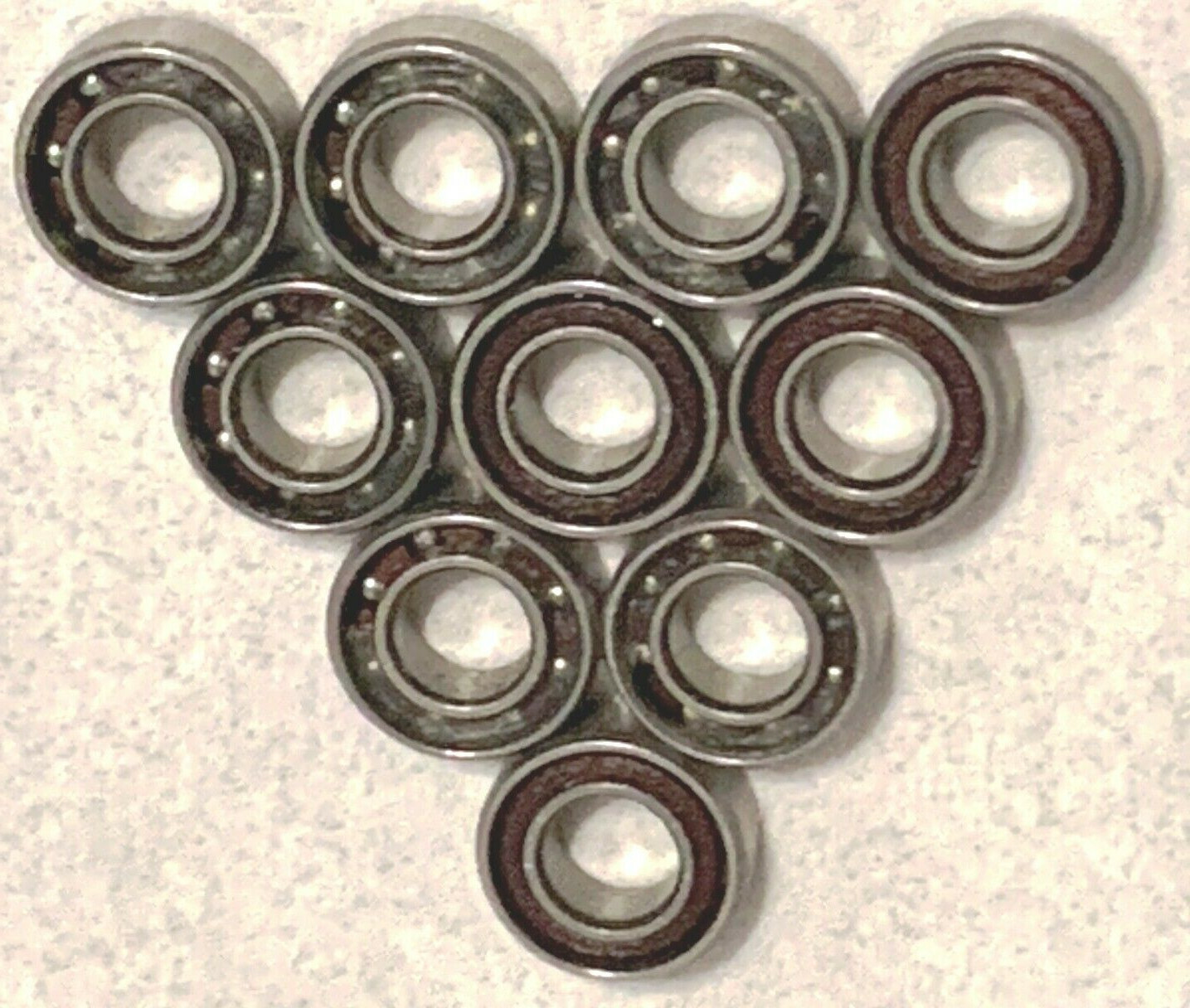 SR144 ABEC7 10 PCS OPEN STAINLESS PHENOLIC RETAINER BEARINGS SHIPS FROM THE USA