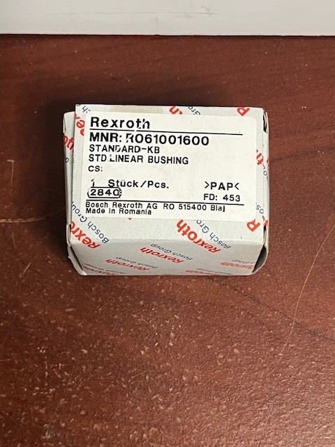 REXROTH 16 MM STANDARD LINEAR BALL BEARING R061001600 NEW