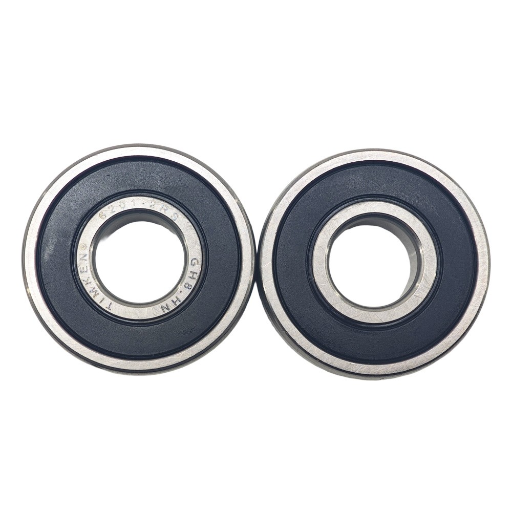 2PC Brand FOR TIMKEN 6201-2RS 12X32X10MM Double Rubber Seal Ball Bearings NEW