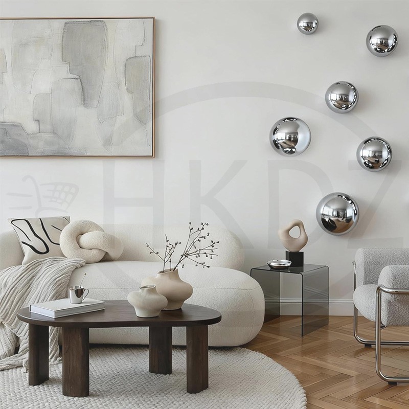 Aluminium Decor Hemispheres Ø20mm-350mm Hollow Half Round Ball Railing Balls Alu