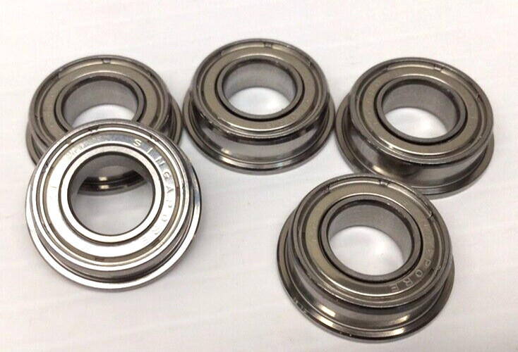 NMB DDLF1680HHR Flanged Miniature Ball Bearing 8mm ID 16mm OD 5mm W (Pack Of 5)