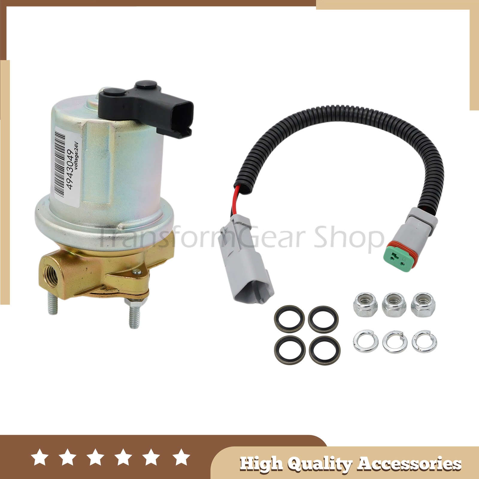 24V Fuel Transfer Pump Fuel lift Pump 4932708 4943049 5362274 4935731 For QSB5.9