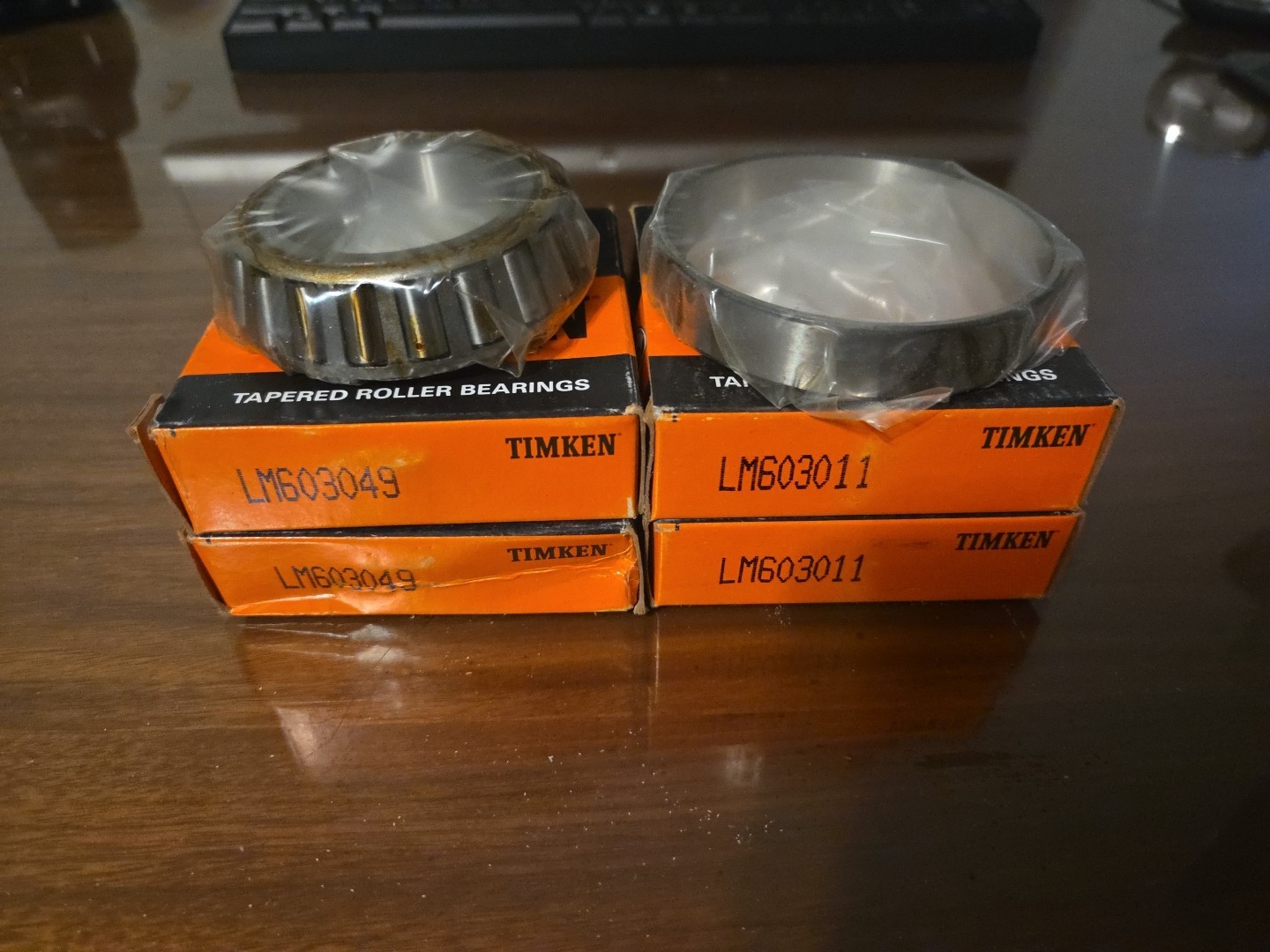 2 SETS Timken (LM603049/LM603011) Bearing Cones & CUPS FREE SHIPPING