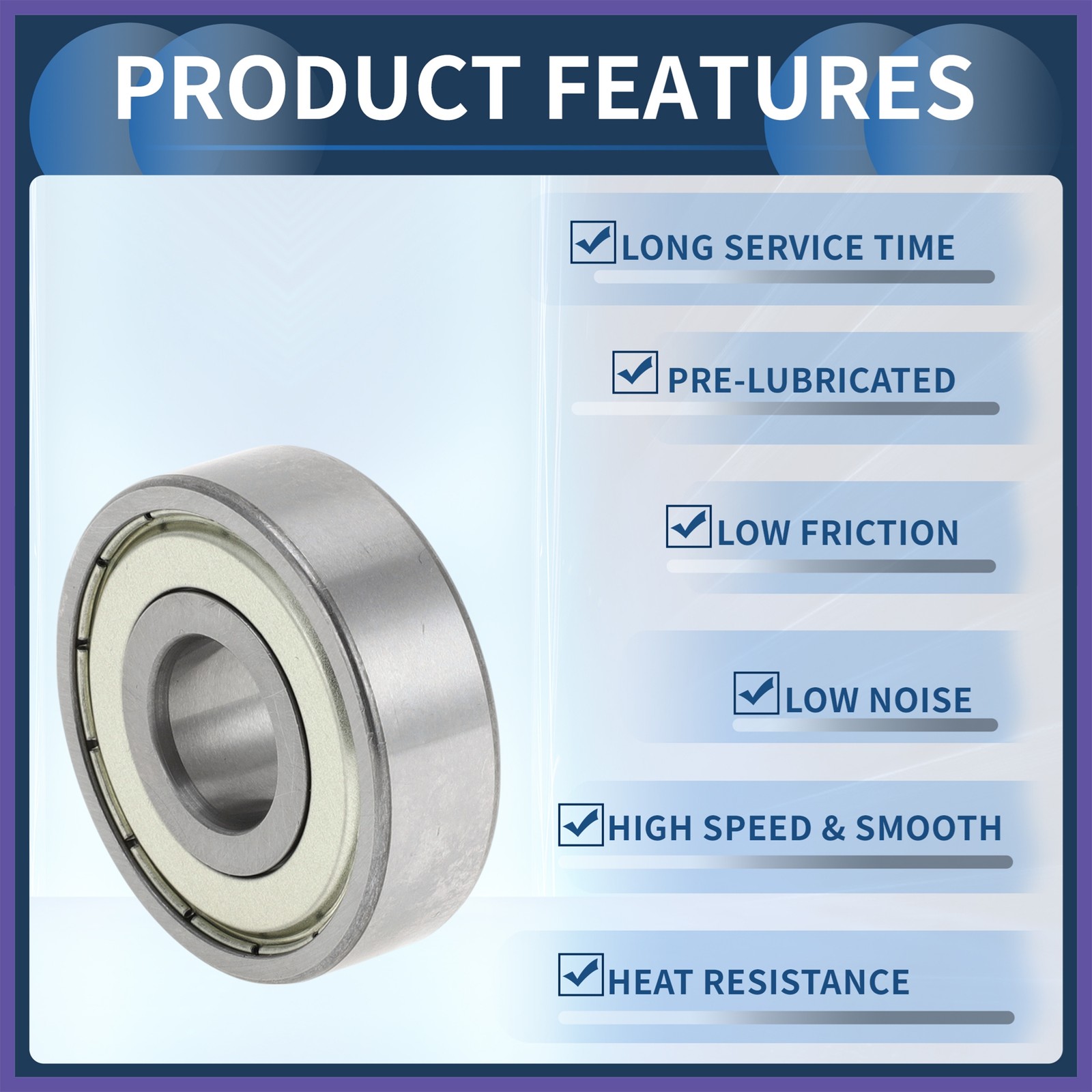6302ZZ Deep Groove Ball Bearings P4 15x42x13mm Scooter Skateboard Wheel