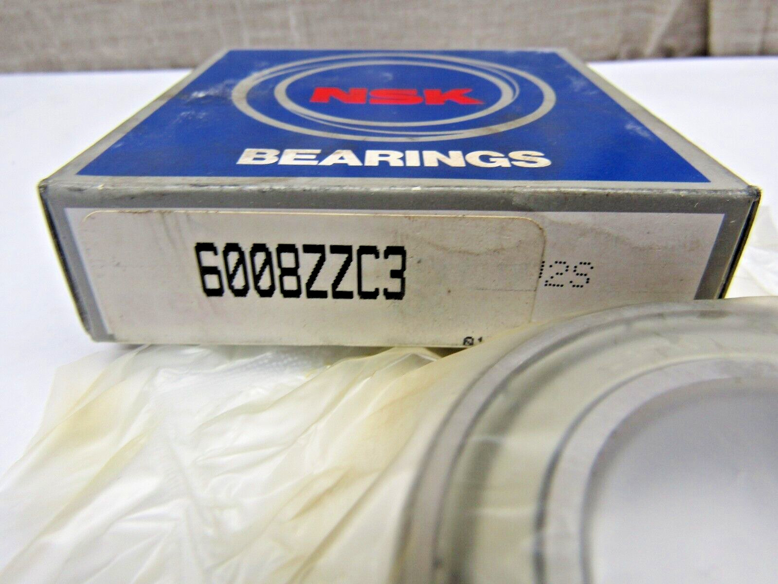 NSK Japan 6008-ZZ C3 40mm X 68mm X 15mm Metal Shielded Bearing