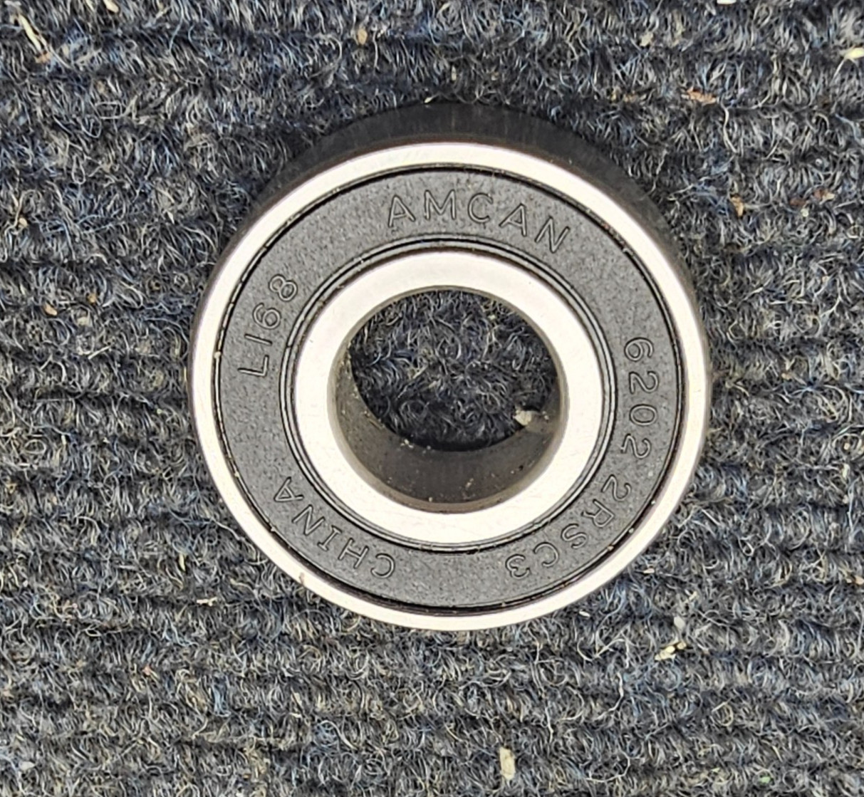 (QTY 4) AMCAN 6202 2RSC3: 5/8 Ball Bearings 15mm ID x 35mm OD x 11mm Width