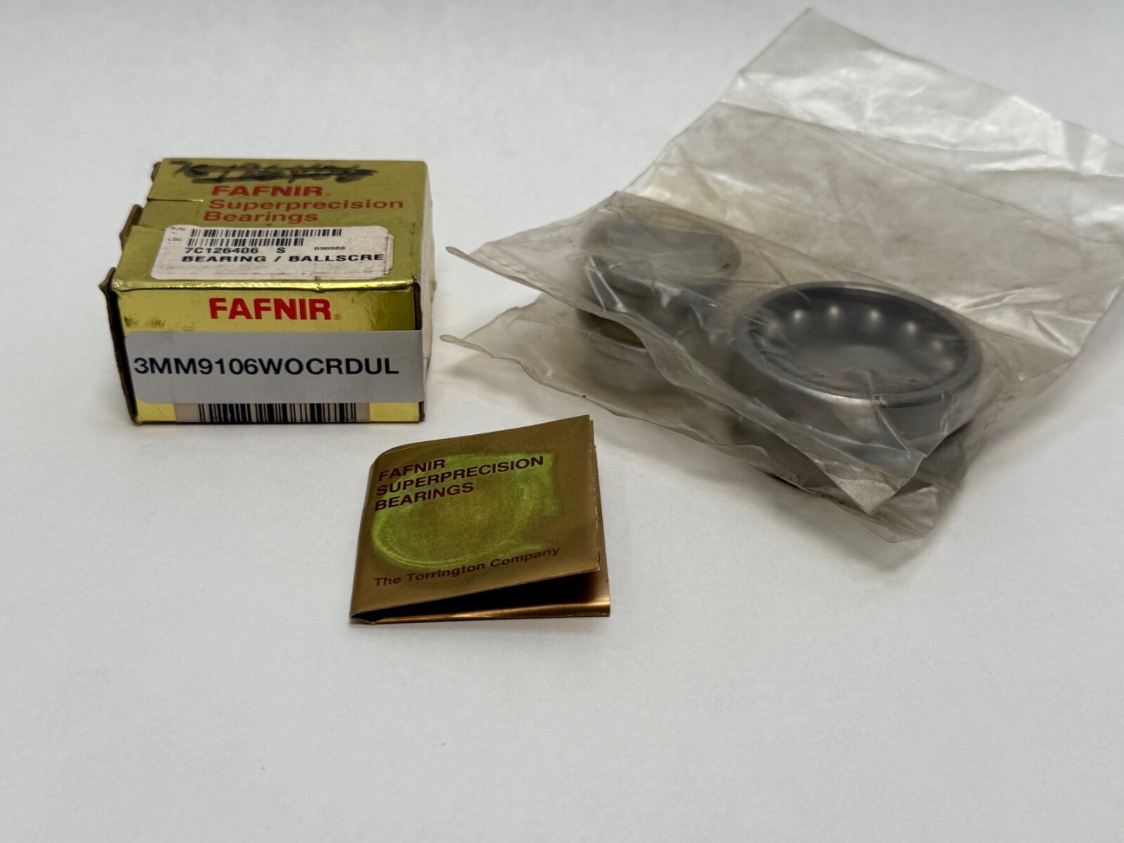 Fafnir 3MM9106WO-DUL Bearing 7006A 3MM-9106-WO-CR-DUL 30x55x13 mm 2 Pcs