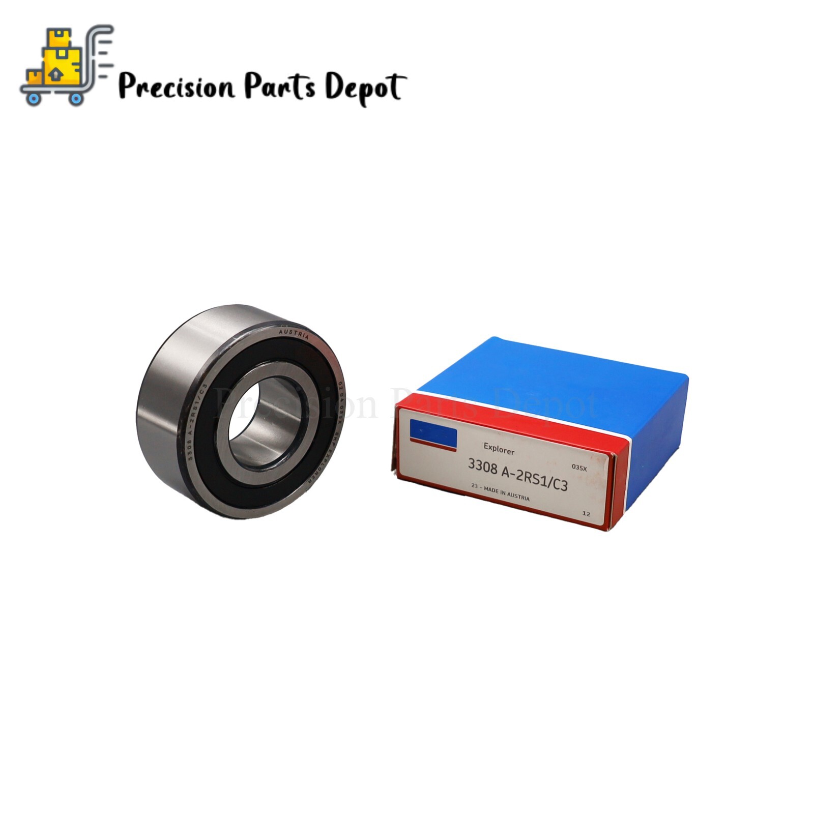 Double Row Angular Contact Ball Bearing 40x90x36.5mm Fits For SKF 3308 A 2RS1/C3