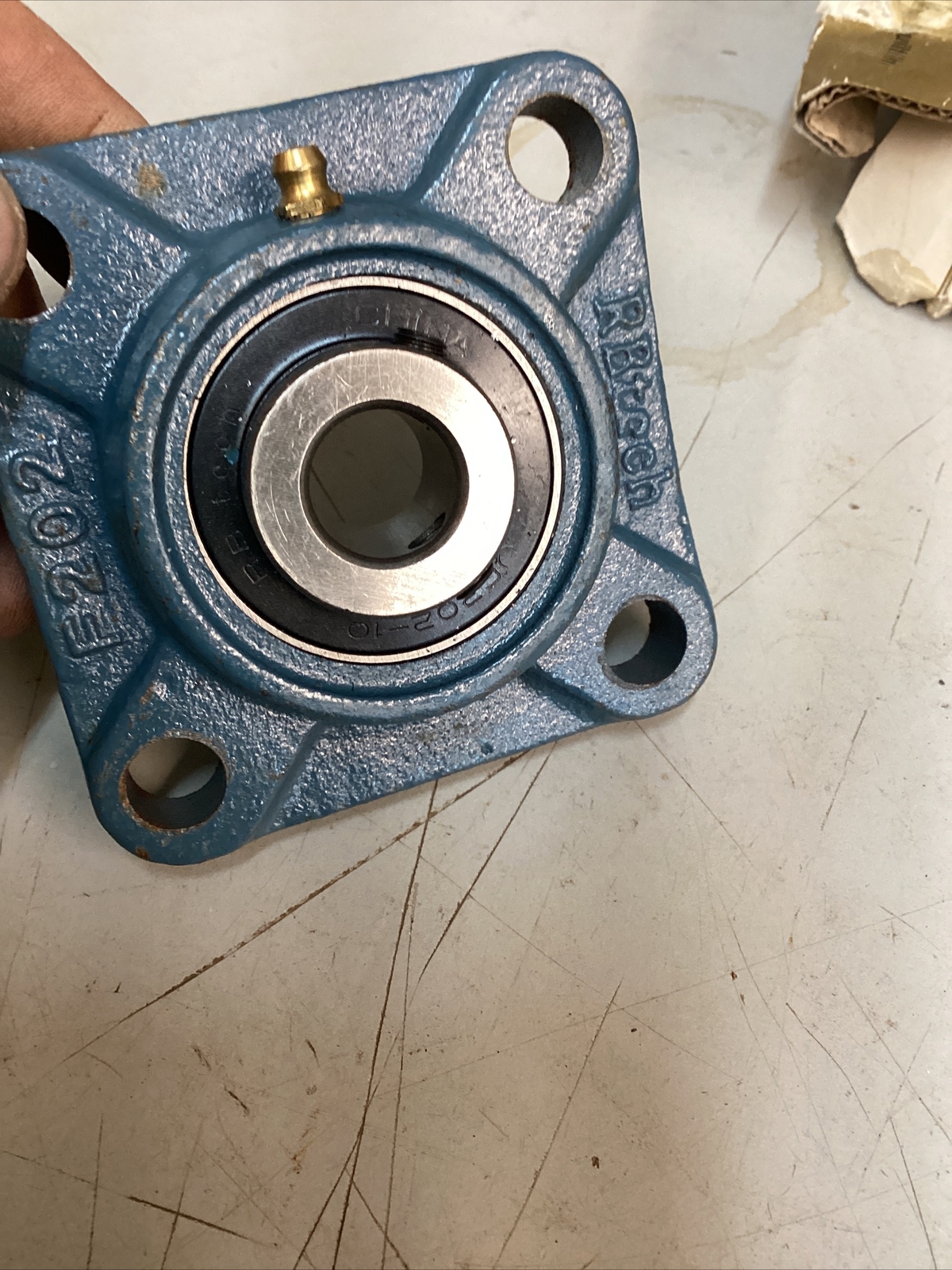 RB Tech 4 Hole Flange Bearing #UC202-10, Flange F202