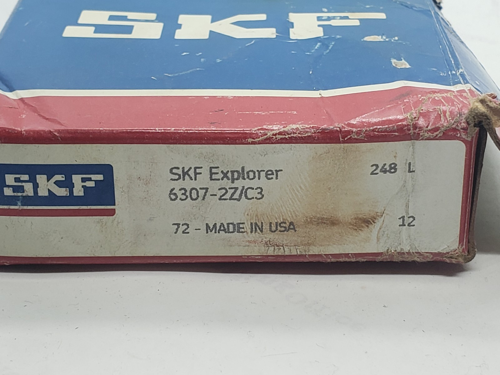 SKF 6307-2Z/C3 SINGLE ROW DEEP GROOVE RADIAL BALL BEARING, NIB