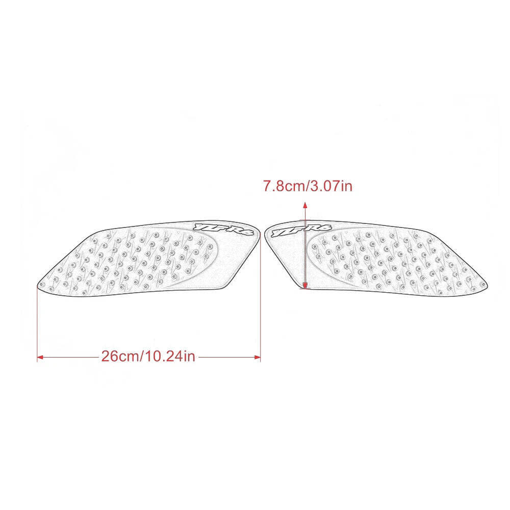 For Yamaha R6 yzfr6 YZFR6 YZF R6 2006-2016 Motorcycle Anti slip Tank Pad Side Ga
