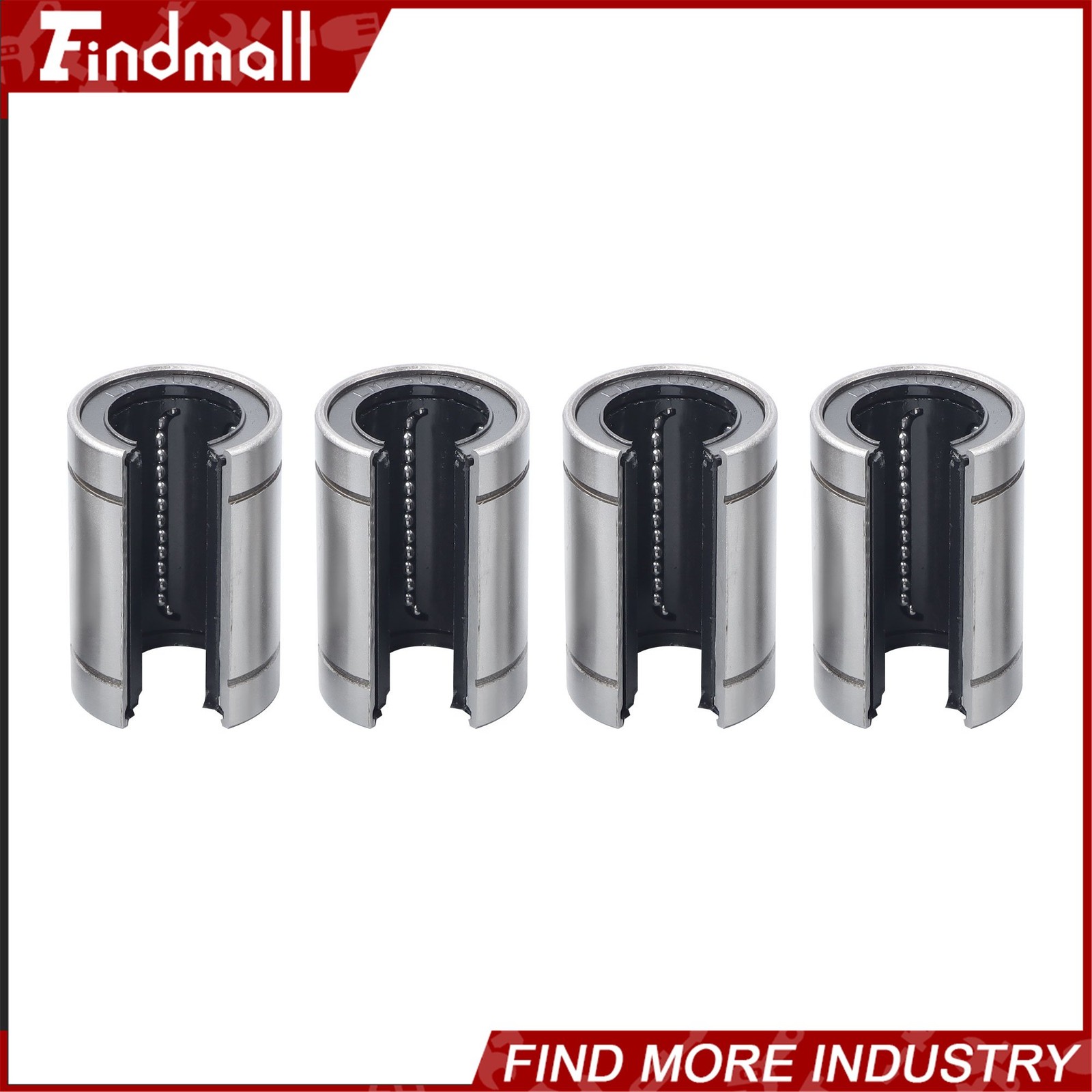 Findmall 4pcs LM25UUOP Open Linear Ball Bearings 25x40x59mm – CNC Machine Parts