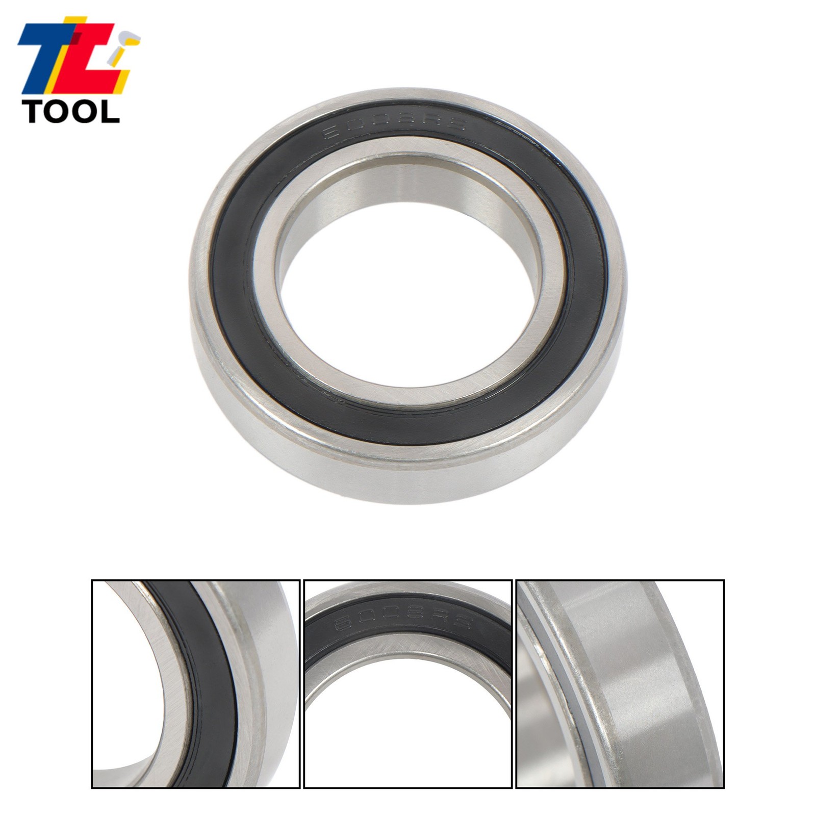Industrial 6008-2RS Bearings 10pcs 40x68x15mm Double Sealed