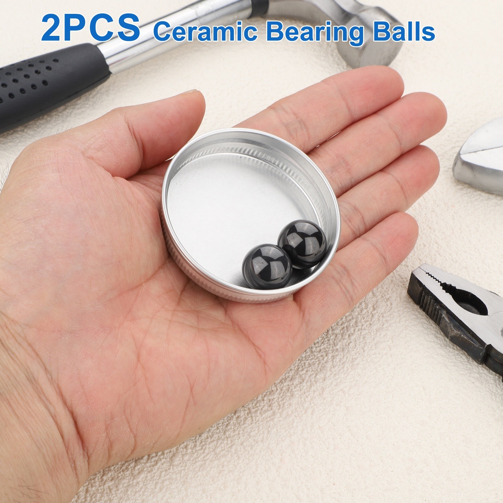 2pcs Ceramic Bearing Balls 19/32″ 15.081mm, Si3N4 Silicon Nitride G10 Precision