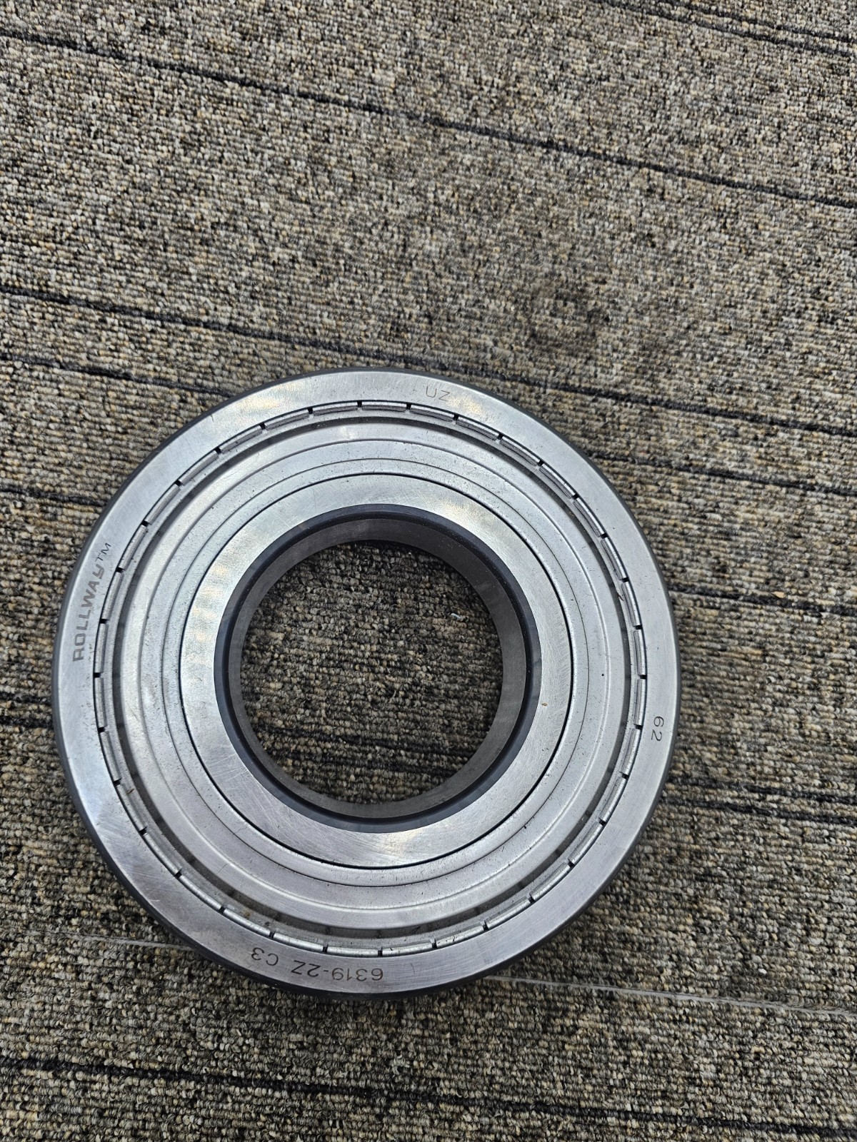 Rollway 6319-2Z C3 Double Shielded Ball Bearing 95x200x45mm