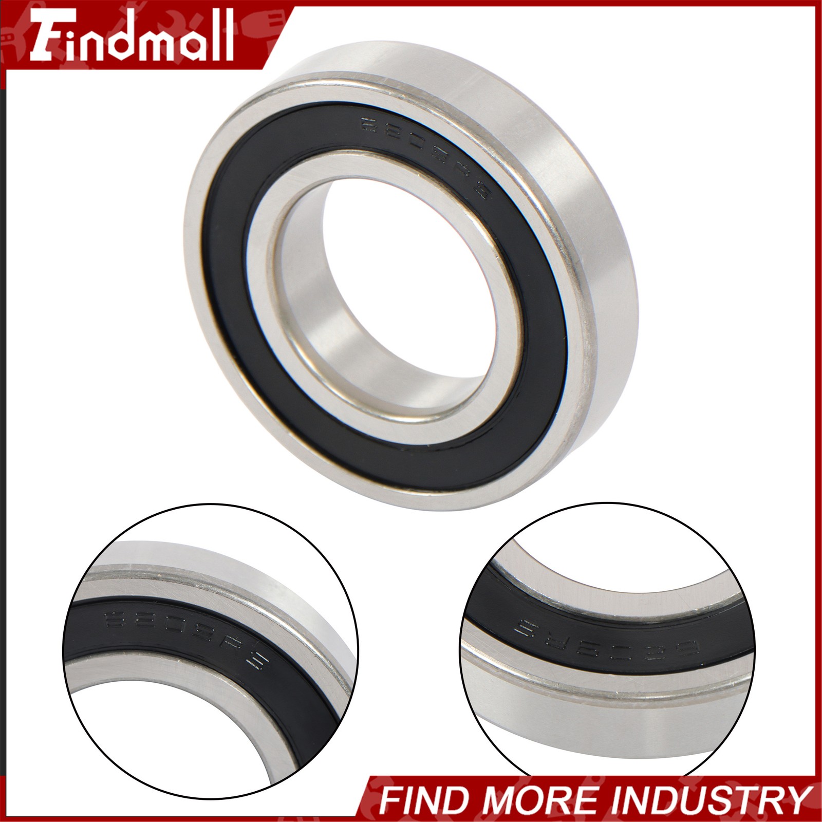 Findmall 6209-2RS Deep Groove Bearings 10 Pack 45mm x85mm x19mm Rubber Sealed