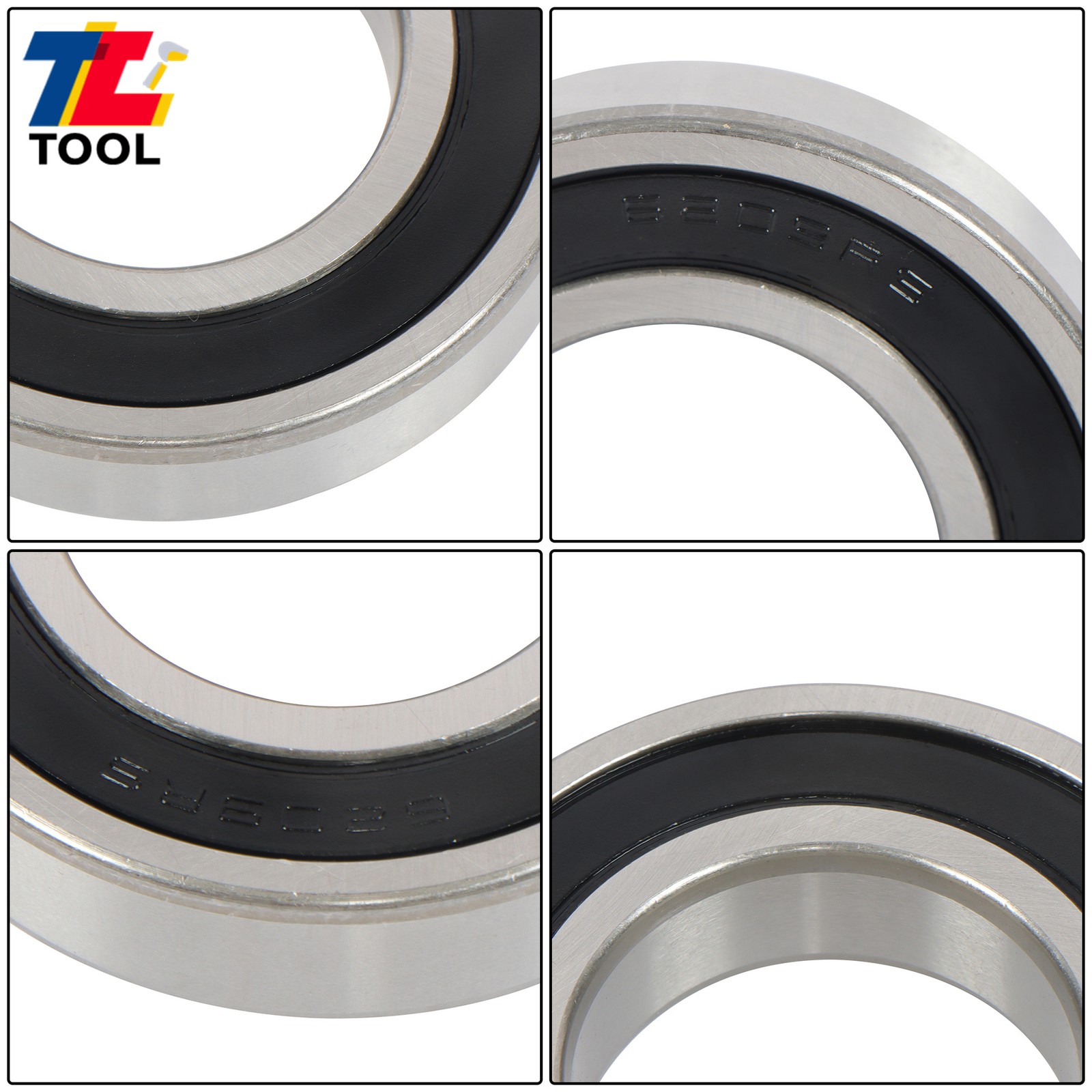 10 Pack 6209-2RS 45x85x19mm Bearings Double Rubber Sealed