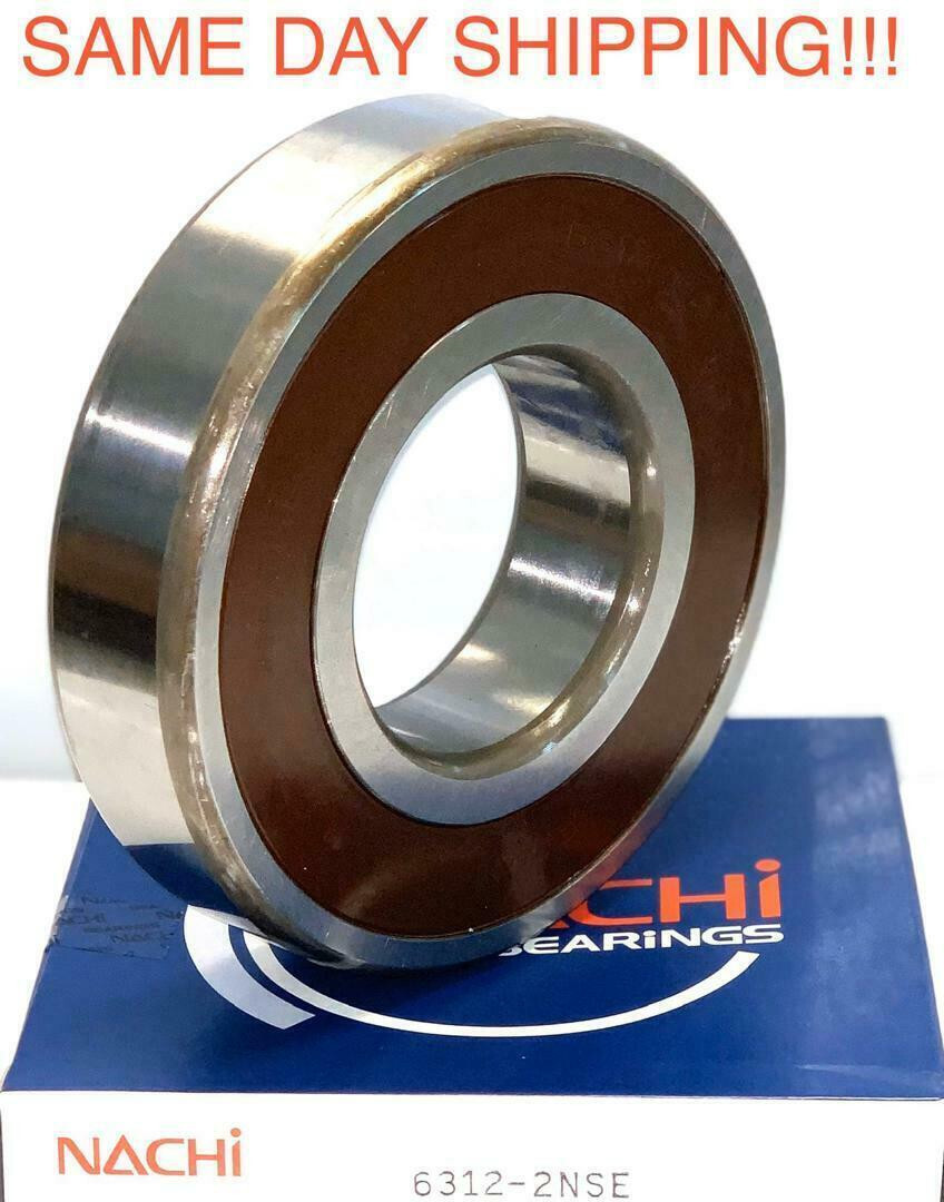 NACHI 6312 2NSE C3 DEEP GROOVE BALL BEARING 60x130x31mm 6312 2RS C3 JAPAN