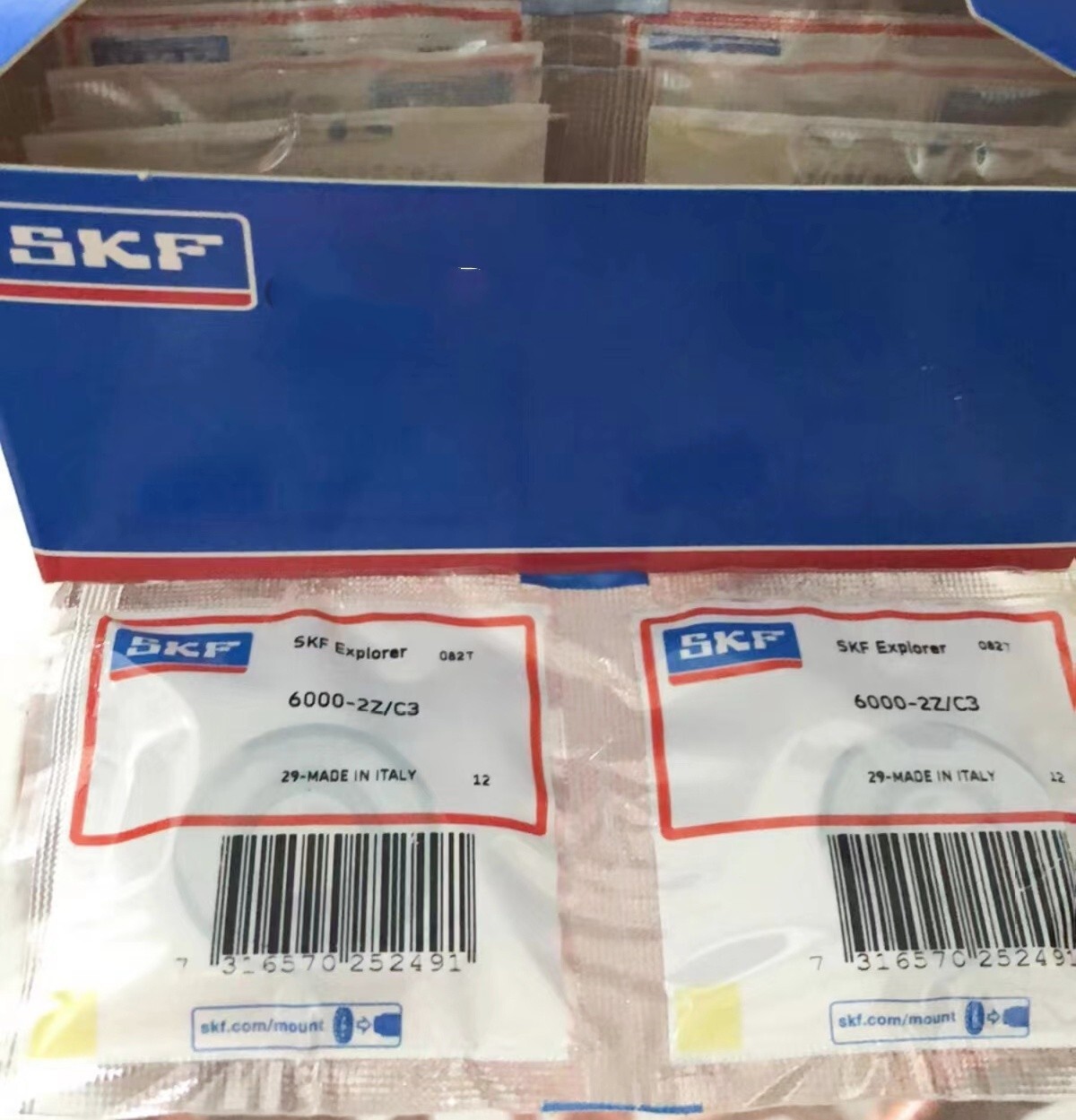 1PC NEW SKF 6000-2Z/C3 Deep Groove Ball Bearing Quality Assurance Fast Delivery