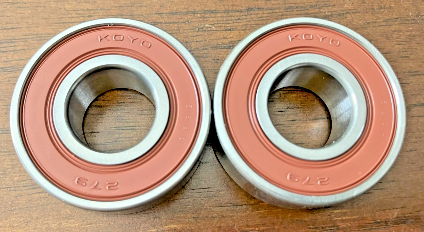 New Koyo 279-2RS 15x35x13mm Double Sealed Bearings Made in Japan /Lot of 2